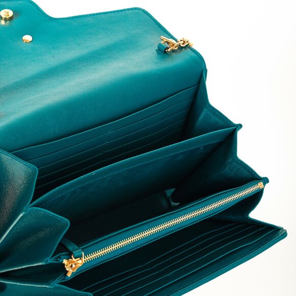 Gucci Torchon GG Marmont Imperial Blue & Pavone Matelasse Shoulder Bag - Picture 10 of 12